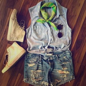 Le Tigre sleeveless star print top